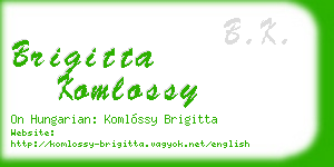 brigitta komlossy business card